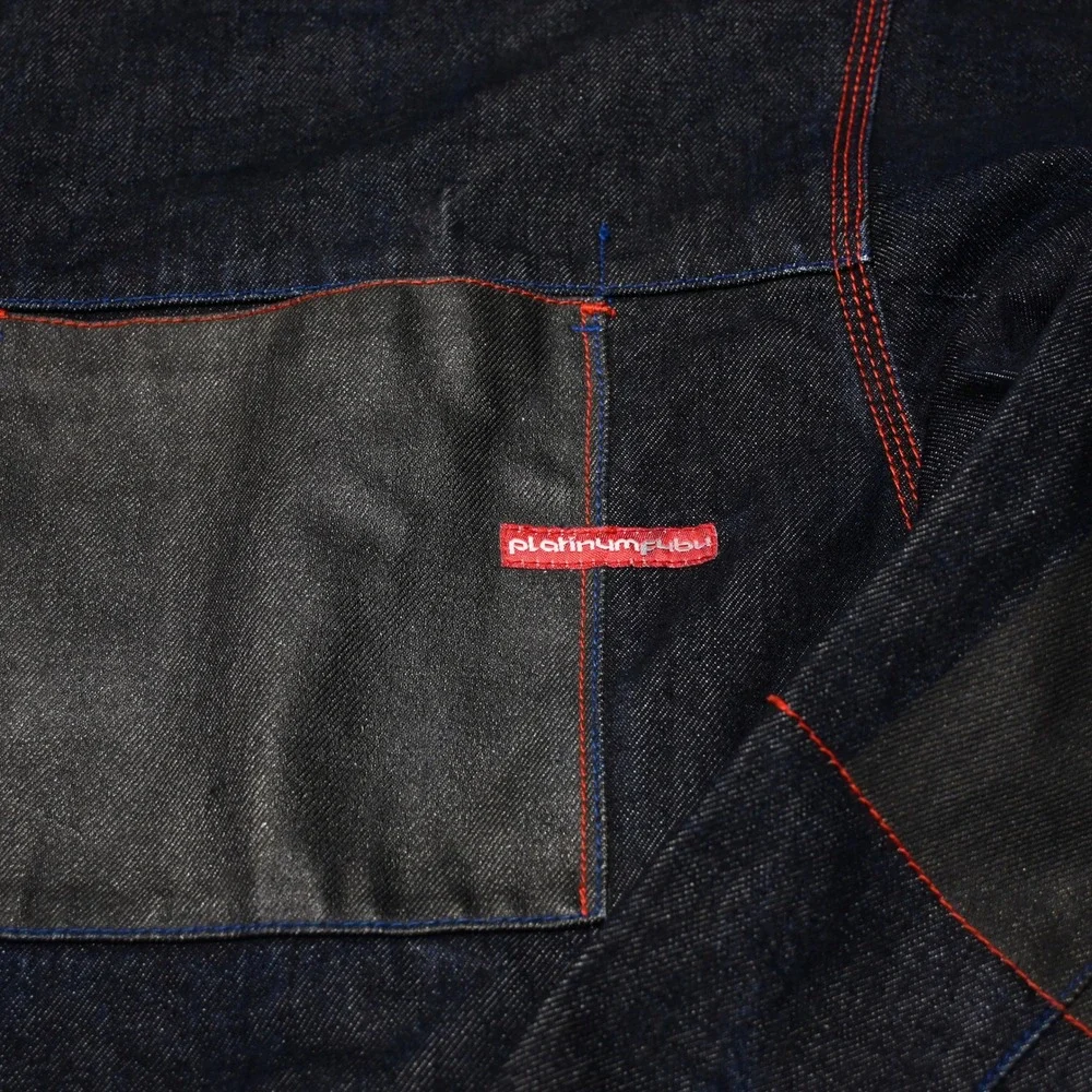 Vintage Platinum FUBU Fat Albert Denim Jacket 2X Y2K Embroidered Dark Wash